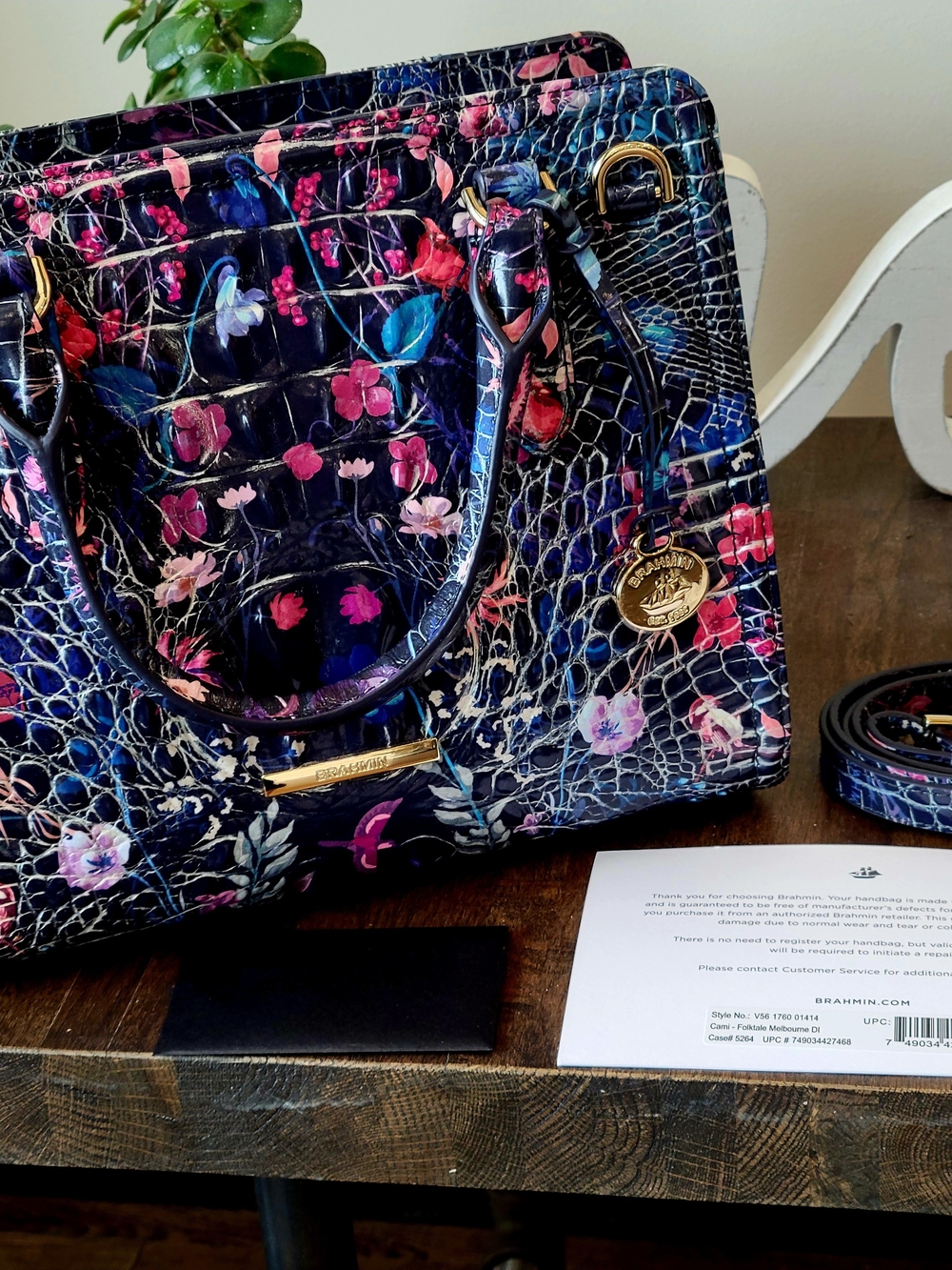 NWT Brahmin Folktale Cami Satchel - Picture 5 of 9